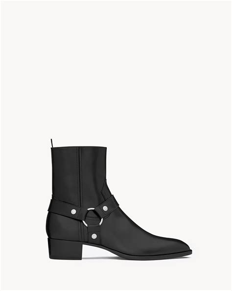 ysl wyatt harness boots|st laurent harness boots.